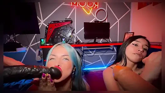 Pesta Pesta Seks POV Dengan Dildo BBC Dan Dua Lesbian Terangsang - Sweetkimmi