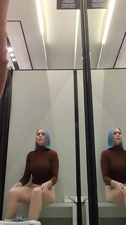 Spectacular moment from "Risky masturbation in a fitting room in a mall. I wanted to take a risk and get a quick orgasm by"