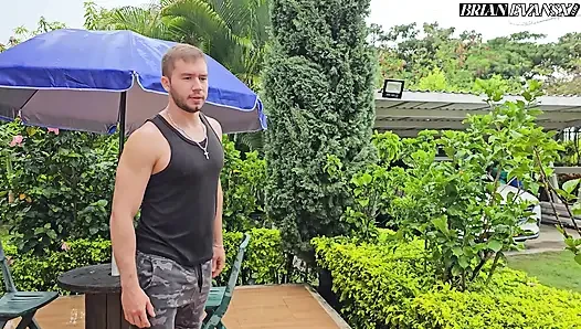 Busty blonde student Tatiana Alvarez fucks fitness trainer Brian Evansx