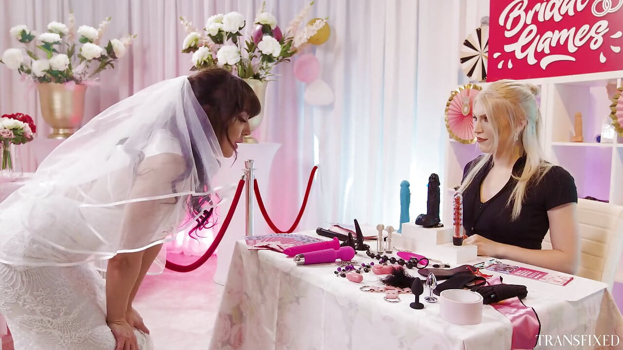 Transfixed - Naughty Bride-to-be Gets Pounded by Trans Babe and PAWG