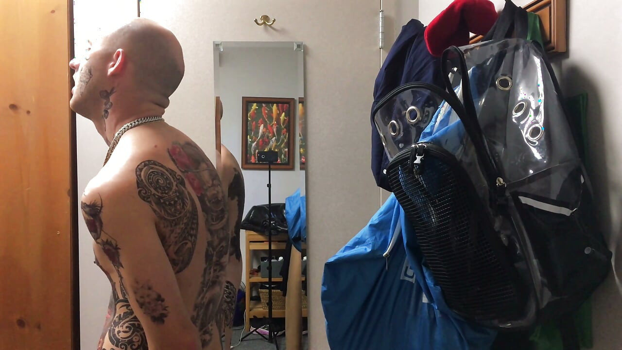 Face Tatted Masturbator