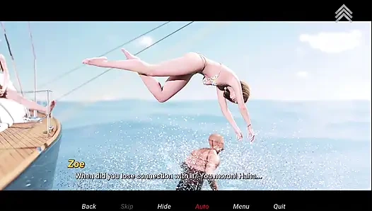 Free pass part 2, going out on the boat topless