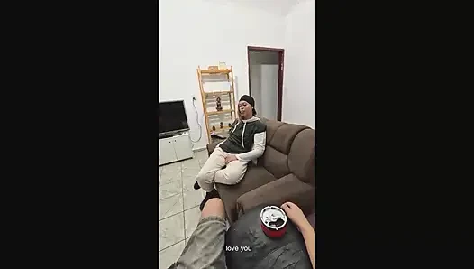 The Lesbian Neighbor Fell Face-first Onto the Cock.