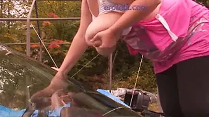 Milky titty car wash