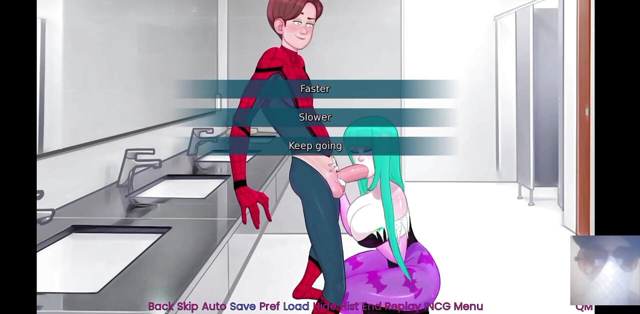 HINATA FROM NARUTO IS SURPRISED! I FUCK HER IN SPIDERMAN COSTUME.