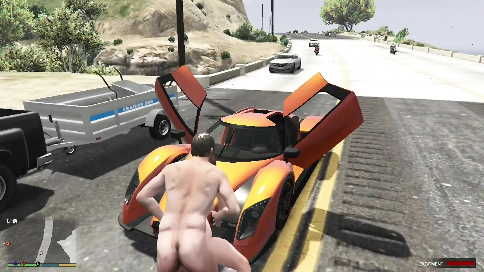 Trevor and Cheating wife Amanda’s amazing blowjob while driving