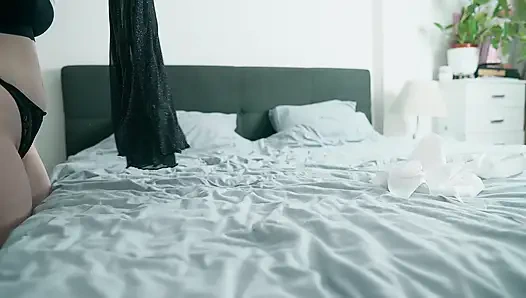 Step Mom Busts Step Son Jerking to Her Porn in Share Bed - Taboo Creampie Surprise!