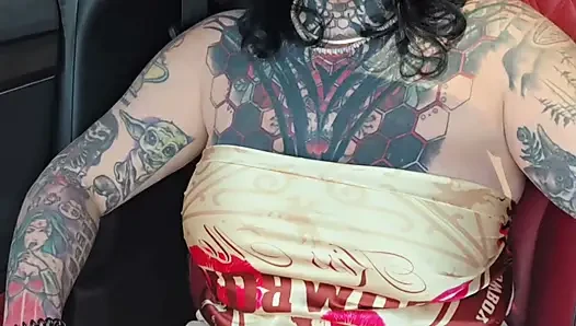 Step son gets punished by step-mom in public