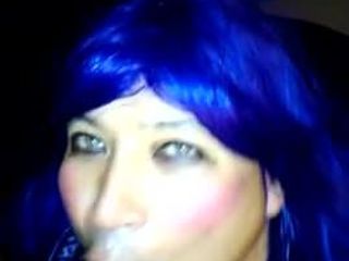 Amateur CD piss drink and facial