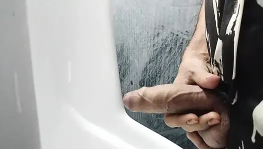 Masturbating in toilet