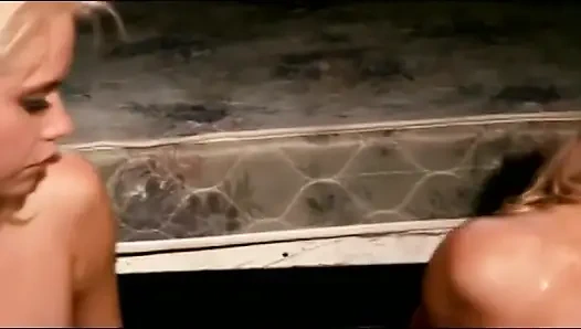 Two Blonde Dolls Get Their Holes Stuffed by Three Big Cocks