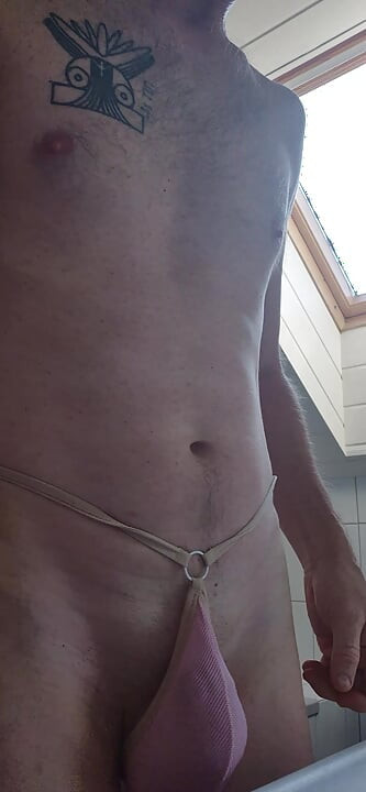 Barely covering myself up!