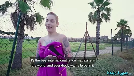 Public agent - das oben ohne tätowierte covergirl silvia rubi liebt es hart