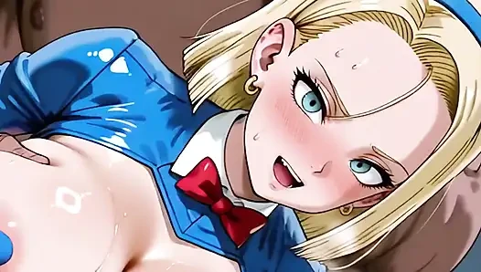 A (naruto) x Android 18 (db)