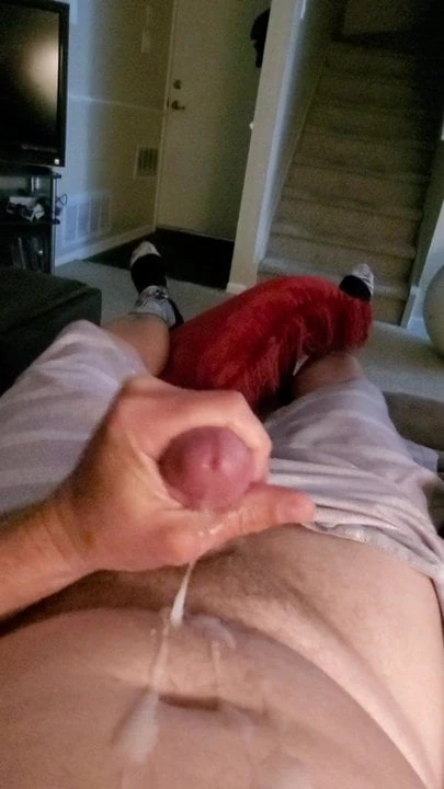 Self facial. Potent Cum BLASTS!