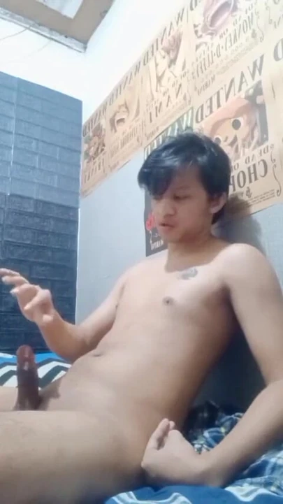 Iconic moment from "Asia Teen Boy Cums In His Brothers Sleeping Room"