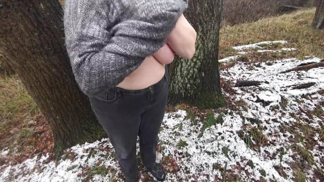 Caught while getting naked in the woods