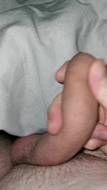 Teasing play with cock