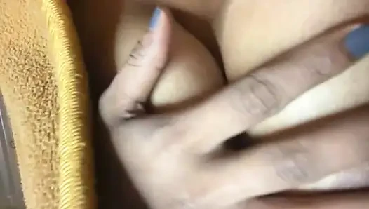 Try to putting 3 fingers in pussy hole
