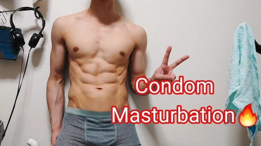 Prezervatif mastürbasyonu !! Iam Hukkinkun Japon adam !!