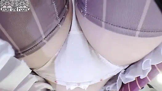Wanita kantoran dengan semok lagi asik muasin memeknya sendirian sambil menggoda
