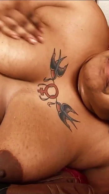 Key moment from "Fat and Chubby Black Ebony Mom get Rough Fucked by Big Black Cock Boy"