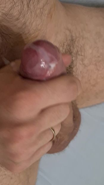 Slowmotion Cumshot Aftermath - Last jerk moves after cum has already milked