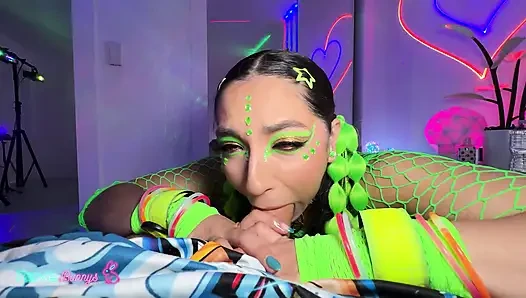 Slut With Piercing Eyes, Madison Wilde Takes The DJ For A Ride!
