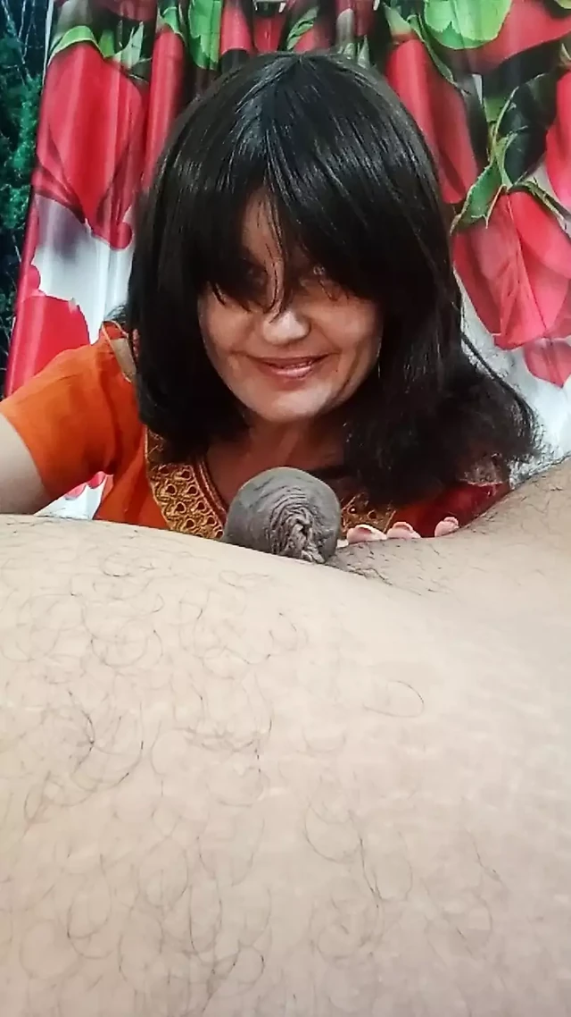 Slut Wife teases a massive dick.