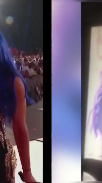 Powerful moment from "WWE Sasha Banks Cum Compilation"