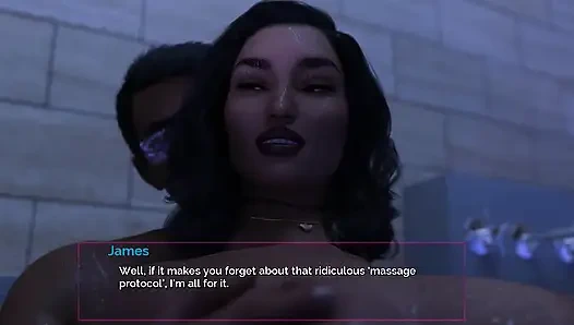 Tutup mulut dan berdansa: tante seksi dengan toket besar lagi asik pijat erotis di bak mandi air panas ep 43