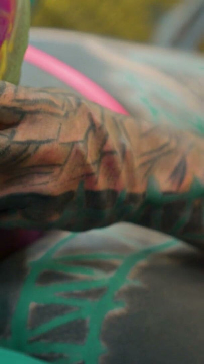 Tattooed Babe Goes Deep Solo with Anal Toys in Lingerie | Clip 1