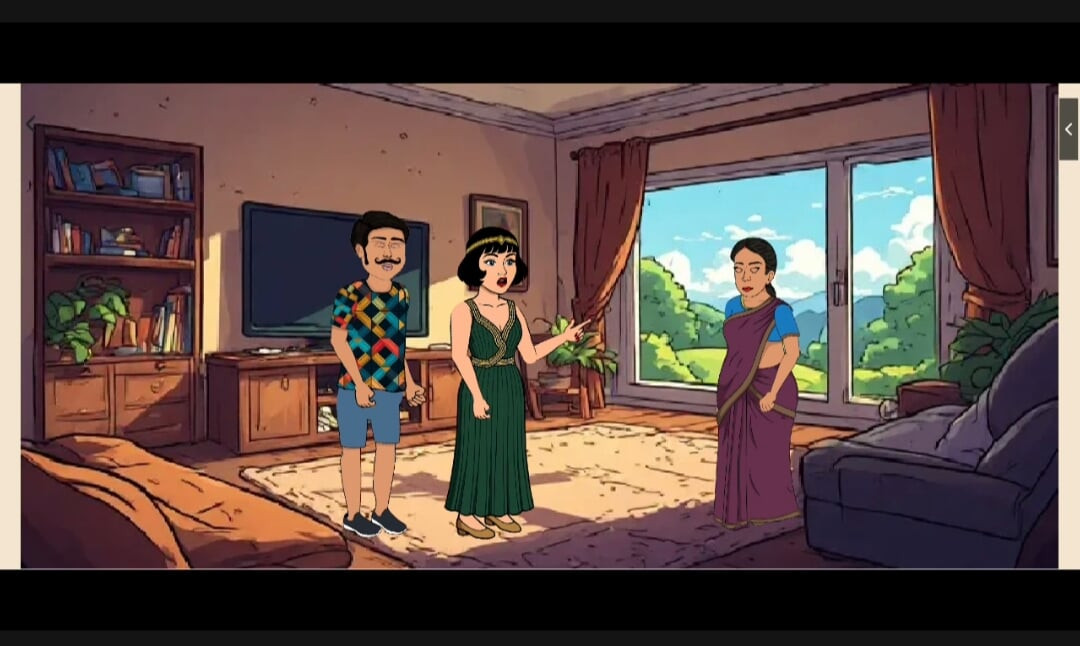 Indiai bhabhi és felesége hármasban szexelnek