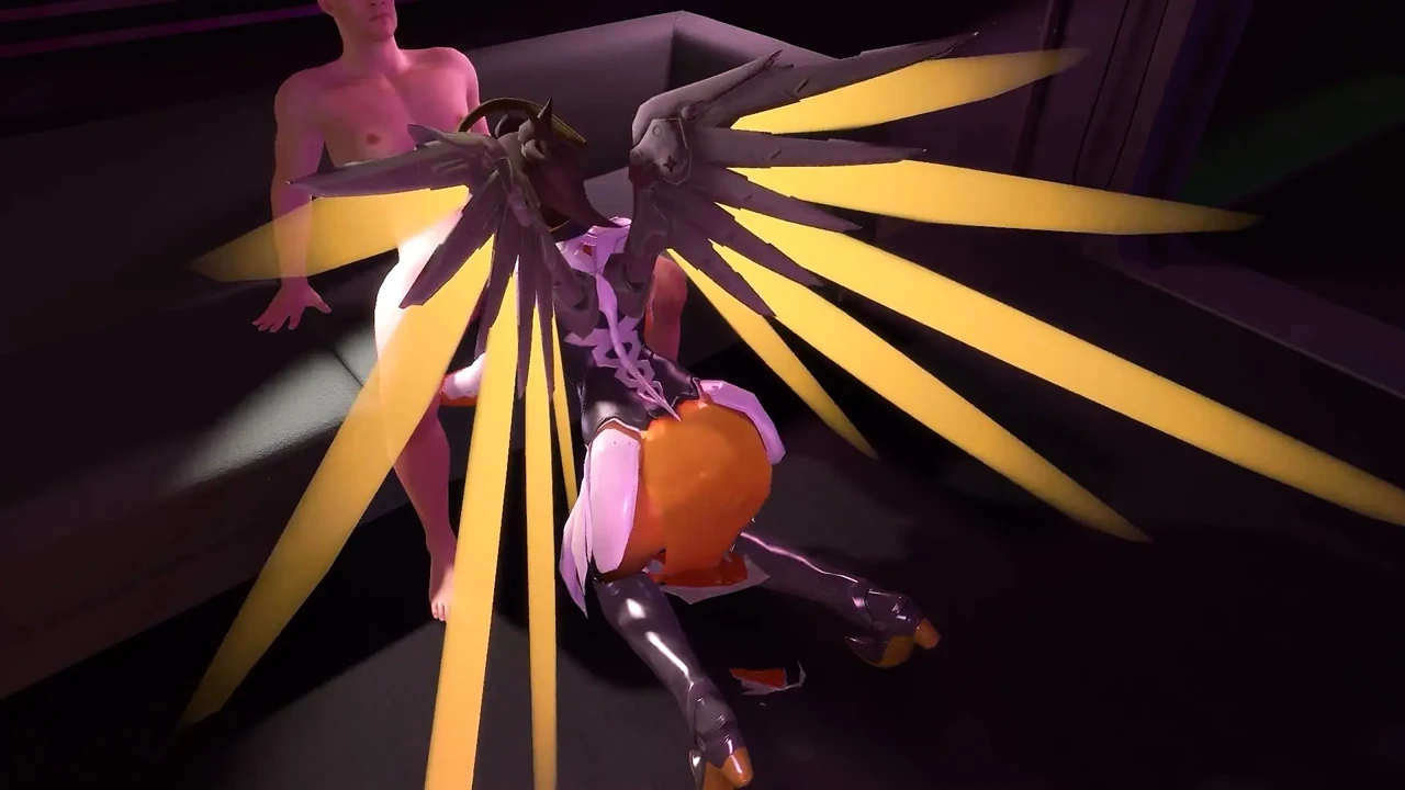 Mercy Sucks Dick on Her Knees in POV Overwatch Parody