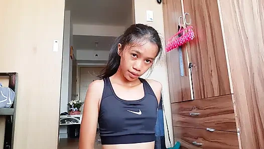 Teil 2: Nach dem training verschwitzter orgasmus