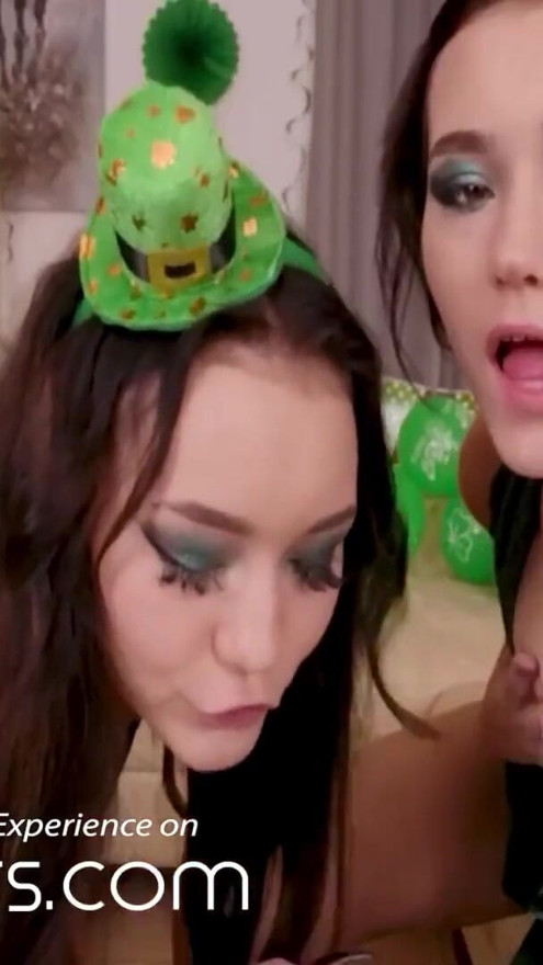 VR BANGERS Two Hot Euro Babes Riding On Lucky Dick | Clip 1