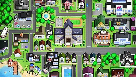 Summertime saga - johannes lagi asik mainin memek eve dan ngocok kontolnya