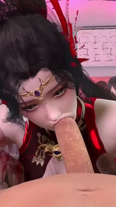 3D Cute Cosplay Model Have a Hardcore Sex in the Bedroom