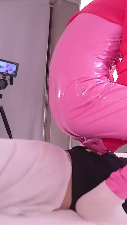 Thrilling moment from "Enjoying cosplay fuck with Alice Latex suit, Goddess of Victory NIKKE Asian Hentai Shemale Femboy"