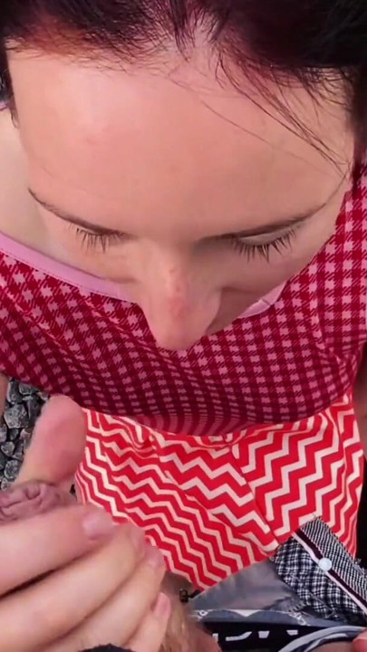 Picked Up a Cute Stranger for Outdoor Blowjob & Huge Facial Load | Clip 1