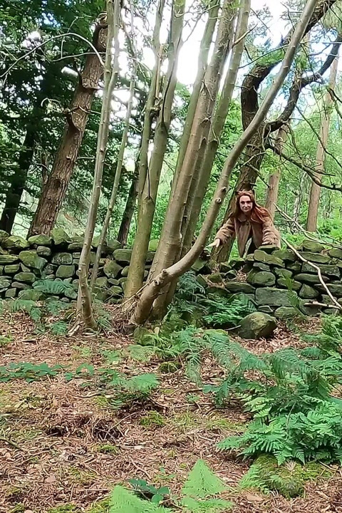 Bts Naughty Foxy MILF Finds Sex Toys in the Woods