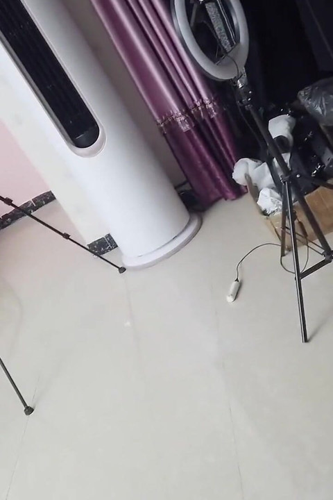 First-person Perspective Records the Girlfriend Wrapped in Tape From Head to Toe with Her Beautiful Bare Feet