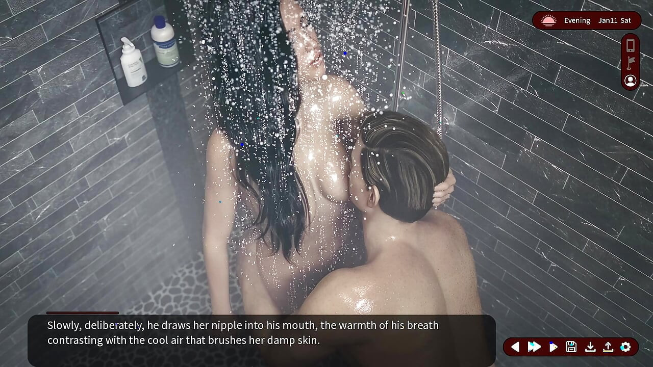 Flüstern der sehnsucht: nasses und geiles ehepaar hat sex in der dusche - episode 13