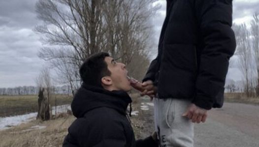 OUTDOOR GAY SUCKING