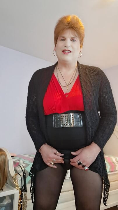 Date night with a granny tranny wife!