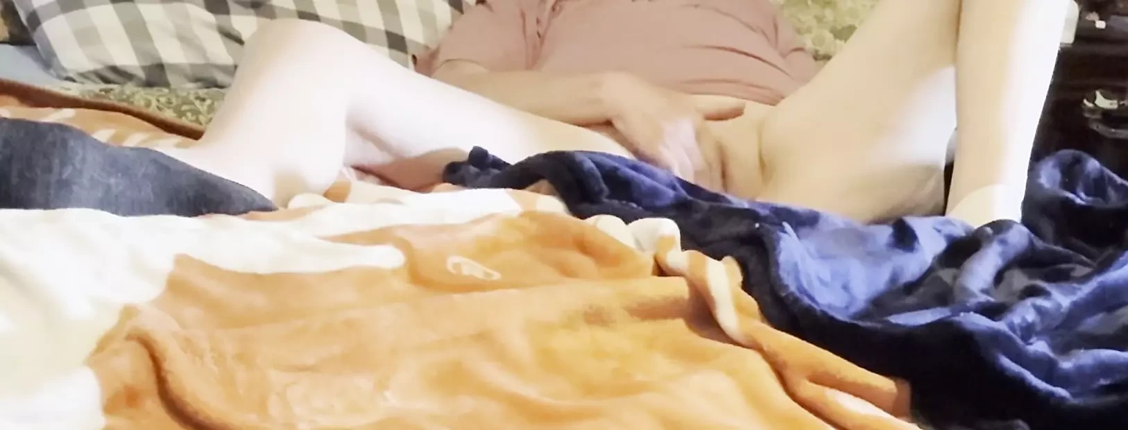 Masturbating