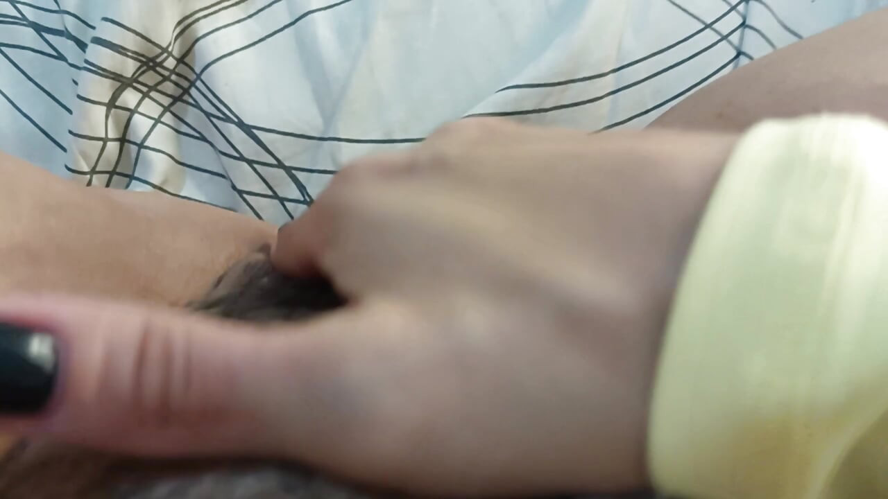 hairy and wet vagina, big tits exposed while masturbating hard