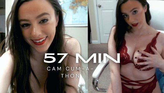 7+ orgasmes humides en jouant avec les deux trous de baise en direct, webcam, points forts du show