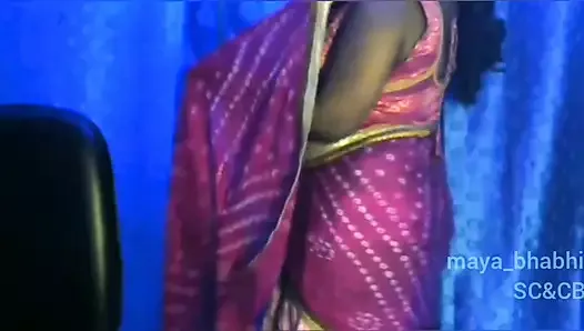 Sexy Bhabhi Gets Aroused by Standing for Self Cam Sex