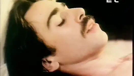 Hot Vintage Brunette Sucks a Huge Hard Cock